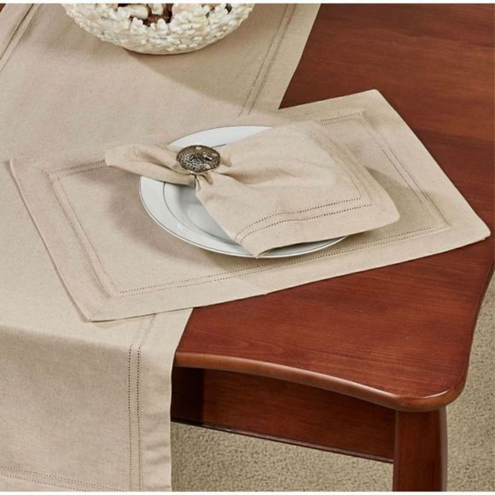 Waterford Fine Linen Corra Placemats in Cream Set of 4